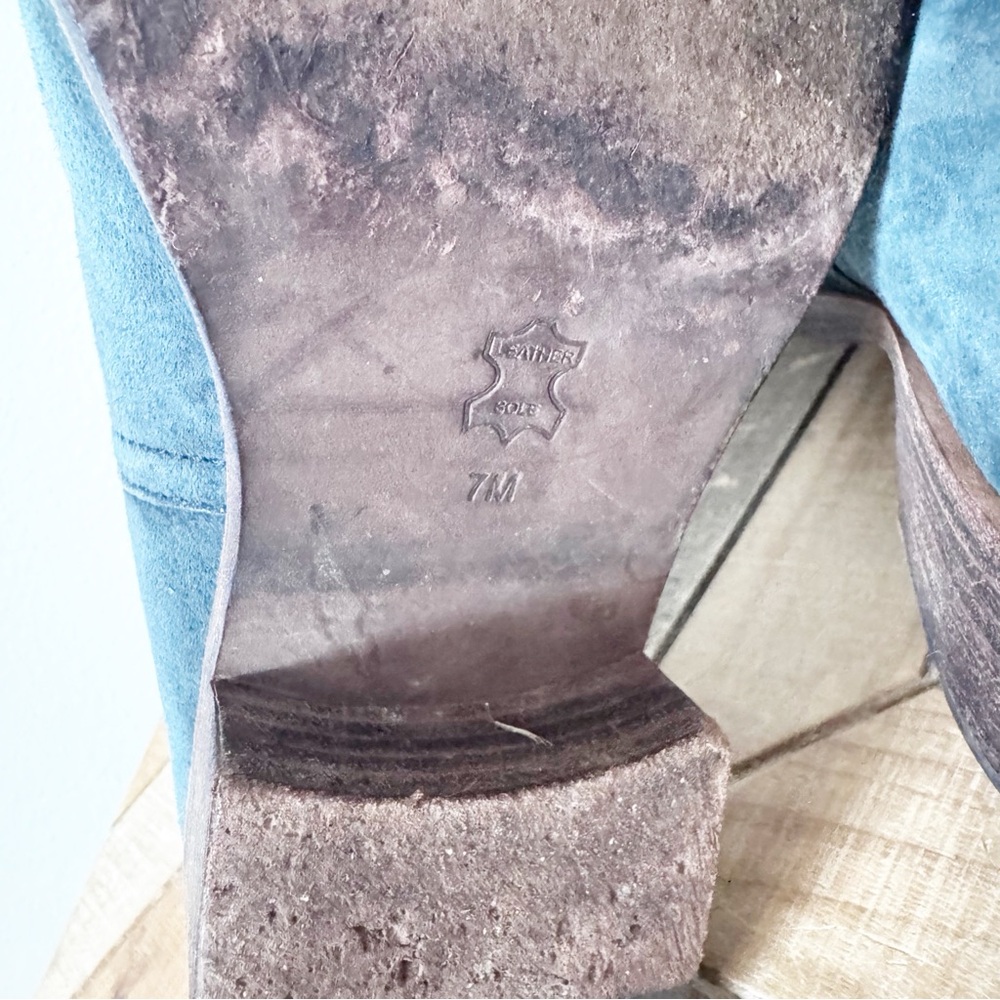Tory Burch Riley Irish Charcoal Mid Height Boots - Picture 10 of 13